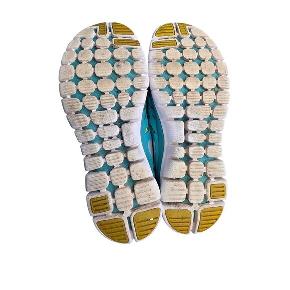 Nike Flex Trainer Teal Blue & Neon Athletic Running Jogging Sneakers Shoes~Sz 7 - Picture 12 of 13